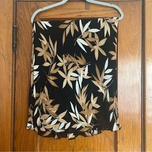 Cream and Tan Mini Pencil Skirt for Resort Wear